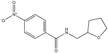 4-nitro-N-(tetrahydro-2-furanylmethyl)benzamide Struktur