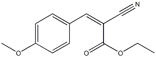 ethyl (Z)-2-cyano-3-(4-methoxyphenyl)-2-propenoate Struktur