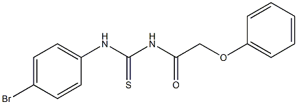 N-(4-bromophenyl)-N'-(2-phenoxyacetyl)thiourea Struktur