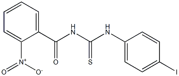 N-(4-iodophenyl)-N'-(2-nitrobenzoyl)thiourea Struktur