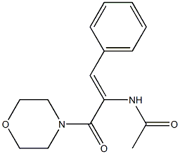 N-[(Z)-1-(4-morpholinylcarbonyl)-2-phenylethenyl]acetamide Struktur