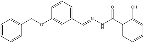 N'-{(E)-[3-(benzyloxy)phenyl]methylidene}-2-hydroxybenzohydrazide Struktur