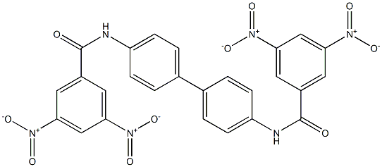 N-{4'-[(3,5-dinitrobenzoyl)amino][1,1'-biphenyl]-4-yl}-3,5-dinitrobenzamide Struktur