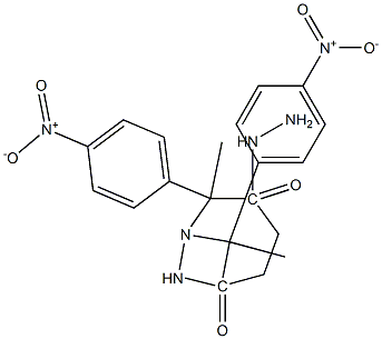 N'~1~,N'~4~-bis[(Z)-1-(4-nitrophenyl)ethylidene]succinohydrazide Struktur