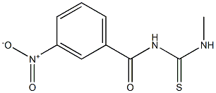 N-methyl-N'-(3-nitrobenzoyl)thiourea Struktur