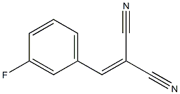 2-[(3-fluorophenyl)methylene]malononitrile Struktur