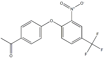 1-{4-[2-nitro-4-(trifluoromethyl)phenoxy]phenyl}-1-ethanone Struktur