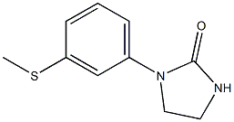 1-[3-(methylsulfanyl)phenyl]tetrahydro-2H-imidazol-2-one Struktur