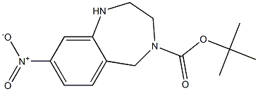 4-Boc-8-nitro-2,3,4,5-tetrahydro-1H-benzo[e][1,4]diazepine Struktur