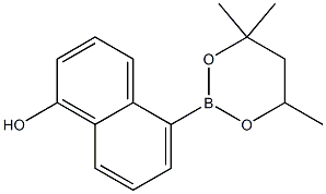 5-(4,4,6-Trimethyl-1,3,2-dioxaborinan-2-yl)-1-naphthol Struktur