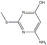 6-Amino-2-(methylthio)pyrimidin-4-ol ,98% Struktur