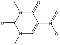 1,3-dimethyl-5-nitropyrimidine-2,4(1H,3H)-dione Struktur