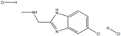 N-[(5-chloro-1H-benzimidazol-2-yl)methyl]-N-methylamine dihydrochloride Struktur