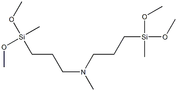 BIS(METHYLDIMETHOXYSILYLPROPYL)-N-METHYLAMINE,95% Struktur