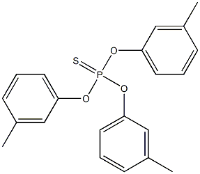 Thiophosphoric acid tris(3-methylphenyl) ester Struktur