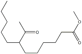 7-Pentyl-8-oxononanoic acid methyl ester Struktur