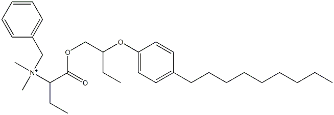 N,N-Dimethyl-N-benzyl-N-[1-[[2-(4-nonylphenyloxy)butyl]oxycarbonyl]propyl]aminium Struktur