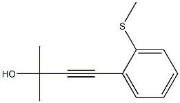 3-(2-Methylthiophenyl)-1,1-dimethyl-2-propyn-1-ol Struktur