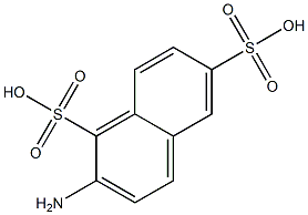 2-Amino-1,6-naphthalenedisulfonic acid Struktur