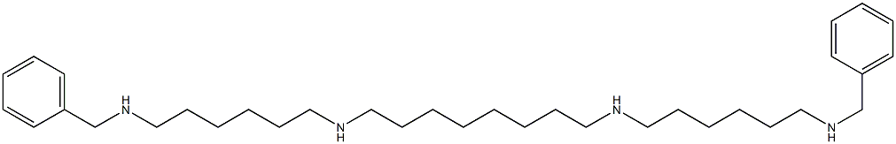 N,N'-Bis[6-[[benzyl]amino]hexyl]-1,8-octanediamine Struktur