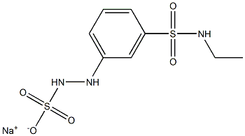 2-[m-(Ethylsulfamoyl)phenyl]hydrazinesulfonic acid sodium salt Struktur