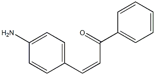 (2Z)-3-(4-Aminophenyl)-1-(phenyl)-2-propen-1-one Struktur