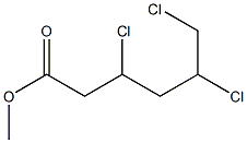 3,5,6-Trichlorocaproic acid methyl ester Struktur