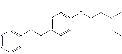 N,N-Diethyl-2-(p-phenethylphenoxy)propylamine Struktur