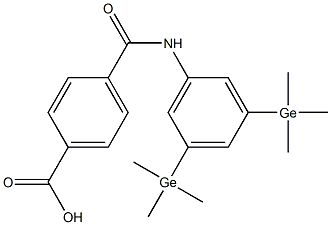 4-[3,5-Bis(trimethylgermyl)phenylaminocarbonyl]benzoic acid Struktur