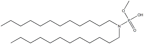 N,N-Didodecylamidophosphoric acid hydrogen methyl ester Struktur