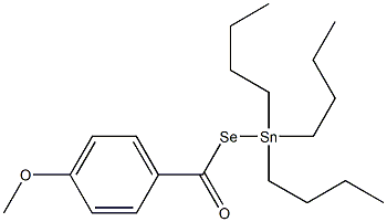 4-Methoxybenzenecarboselenoic acid Se-(tributylstannyl) ester Struktur