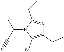 5-Bromo-1-(1-cyanoethyl)-2,4-diethyl-1H-imidazole Struktur