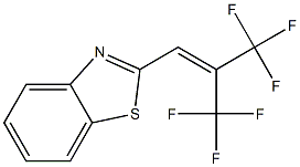 2-[3,3,3-Trifluoro-2-(trifluoromethyl)-1-propenyl]benzothiazole Struktur