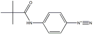 p-(Pivaloylamino)benzenediazonium Struktur