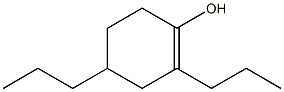 2,4-Dipropyl-1-cyclohexen-1-ol Struktur