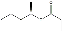 Propionic acid (1R)-1-methylbutyl ester Struktur