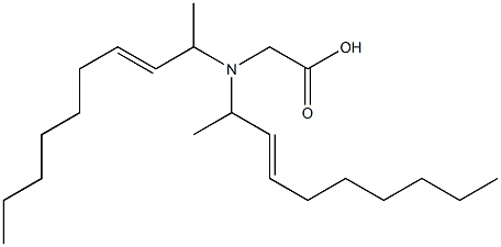 N,N-Di(3-decen-2-yl)aminoacetic acid Struktur