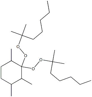 2,3,6-Trimethyl-1,1-bis(1,1-dimethylhexylperoxy)cyclohexane Struktur