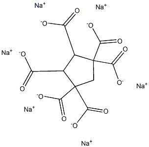 1,1,3,3,4,5-Cyclopentanehexacarboxylic acid hexasodium salt Struktur