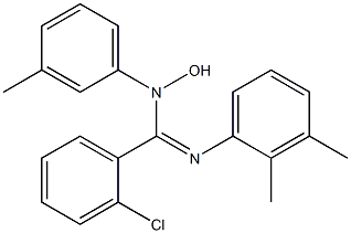 N-Hydroxy-N-(m-tolyl)-N'-(2,3-xylyl)-2-chlorobenzamidine Struktur