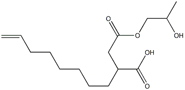 3-(7-Octenyl)succinic acid hydrogen 1-(2-hydroxypropyl) ester Struktur