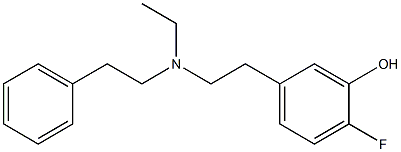 2-Fluoro-5-[2-(N-ethyl-2-phenylethylamino)ethyl]phenol Struktur