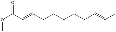 2,9-Undecadienoic acid methyl ester Struktur