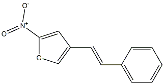 2-Nitro-4-(2-phenylethenyl)furan Struktur