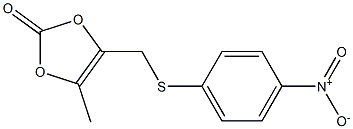 4-[[(4-Nitrophenyl)thio]methyl]-5-methyl-1,3-dioxol-2-one Struktur