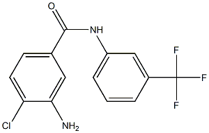 3-Amino-4-chloro-3'-(trifluoromethyl)benzanilide Struktur