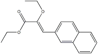 (Z)-3-(2-Naphtyl)-2-ethoxyacrylic acid ethyl ester Struktur