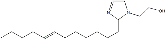 2-(7-Dodecenyl)-3-imidazoline-1-ethanol Struktur