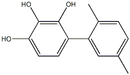 4-(2,5-Dimethylphenyl)-1,2,3-benzenetriol Struktur