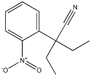 2-(2-Nitrophenyl)-2-ethylbutanenitrile Struktur